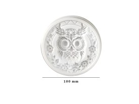 Molde silicona posa vaso buho 28F12